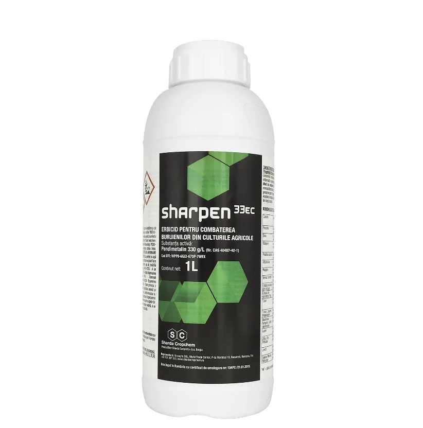 Erbicide - Erbicid SHARPEN 33 EC - Sharda Cropchem, Pendimentalin 330 g/l, Pelicular, Preemergent si Postemergent