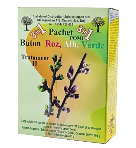 Fungicide - Pachet tratament II pomi- buton roz alb verde