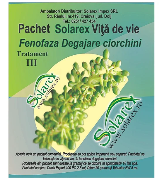 Fungicide - Pachet tratament viță de vie T3- degajare ciorchini