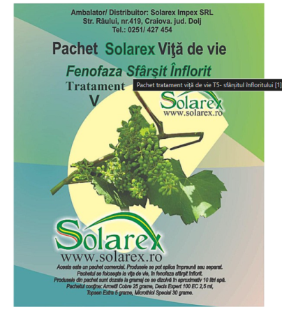 Fungicide - Pachet tratament viță de vie T5- sfârșitul înfloritului