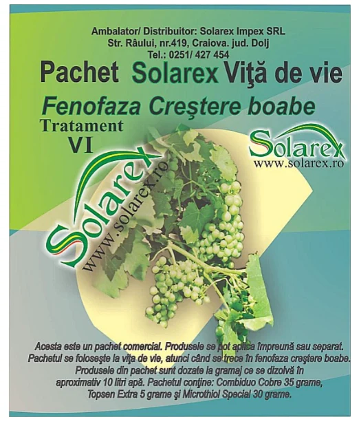Fungicide - Pachet tratament viță de vie T6- creșterea boabelor