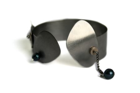 Brățări - Brățară Kinetic Elements Cuff statement cu elemente mobile