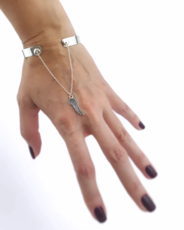 Brățară Talisman Angel Wing din argint cu aripă de înger [1]