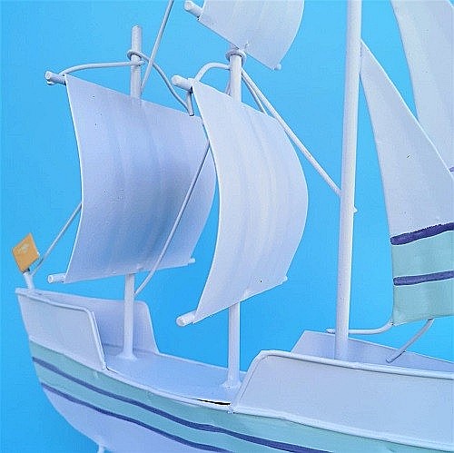 Barca metalica in culori pastel, 30x24cm [6]
