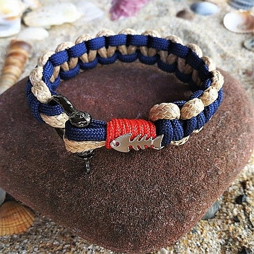 Bratara nautica Little Fish Bej [5]