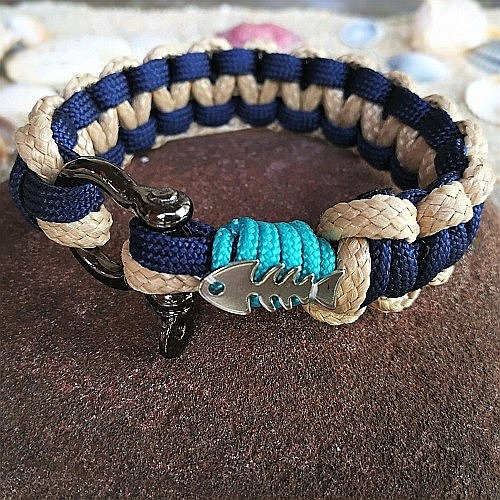 Bratara nautica Little Fish Bej [7]