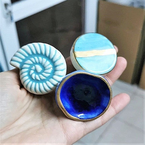 Buton ceramica Blue [6]