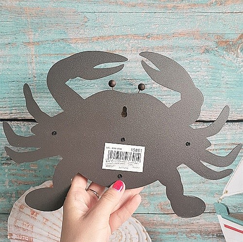 Decoratiune Crab din lemn si metal, 30x20cm [5]