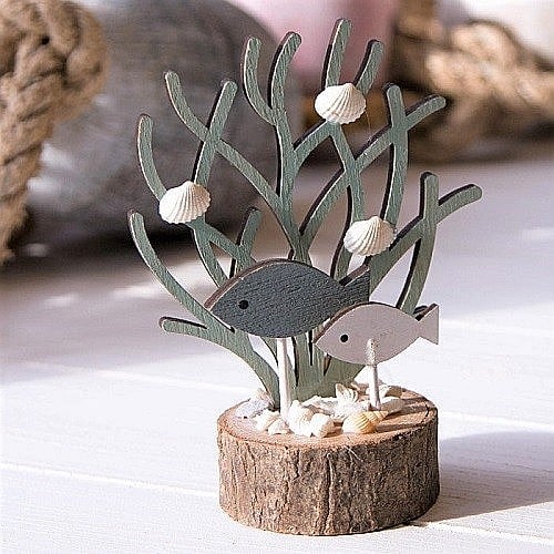 Decoratiune lemn Coral si pesti [2]