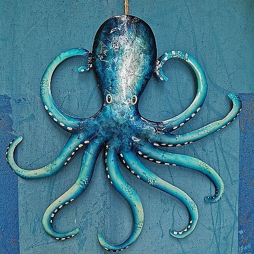 Decoratiune metal reciclat Caracatita [2]