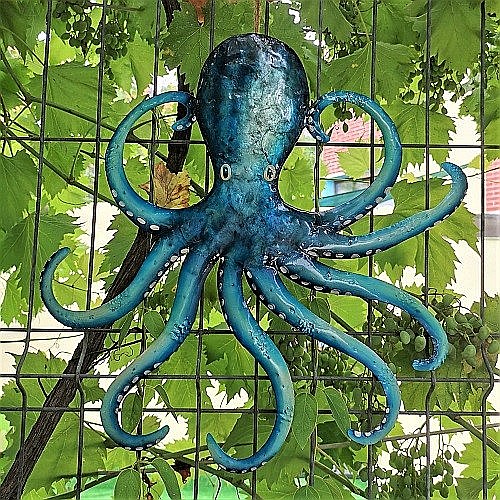 Decoratiune metal reciclat Caracatita [6]