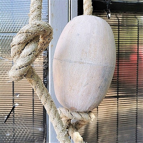 Franghie decorativa cu 3 plute din lemn [6]