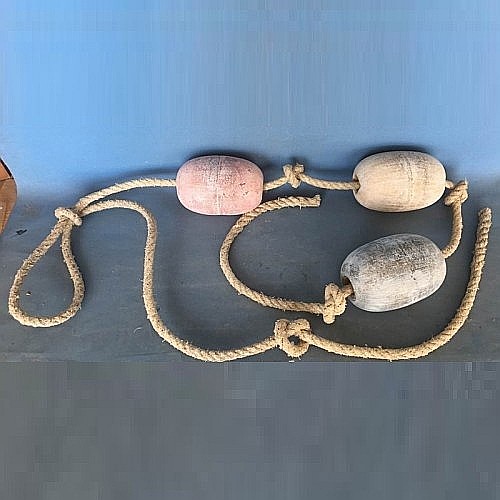 Franghie decorativa cu 3 plute din lemn [3]