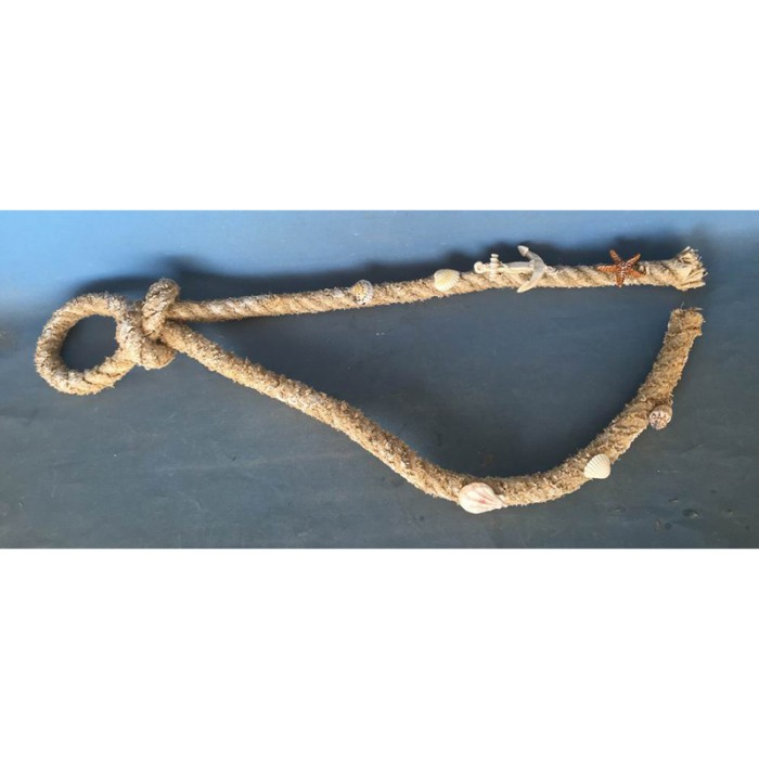 Frânghie decorativă din bumbac cu nod marinăresc - 85 cm [1]