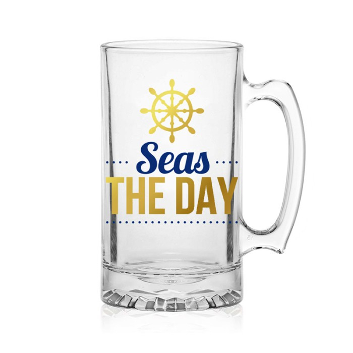 Halba de Bere "Seas the Day" cu Decor Timonă [1]