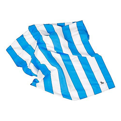 Set prosop de plaja Dock and Bay extra large 200*90, Microfibra/Poliamida,  Blue / Alb [9]