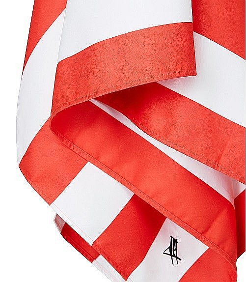 Set prosop de plaja Dock and Bay extra large 200*90, Microfibra/Poliamida,  Coral/alb [7]