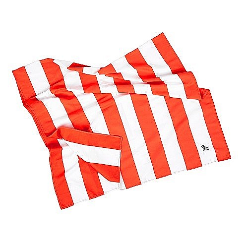 Set prosop de plaja Dock and Bay extra large 200*90, Microfibra/Poliamida,  Coral/alb [8]