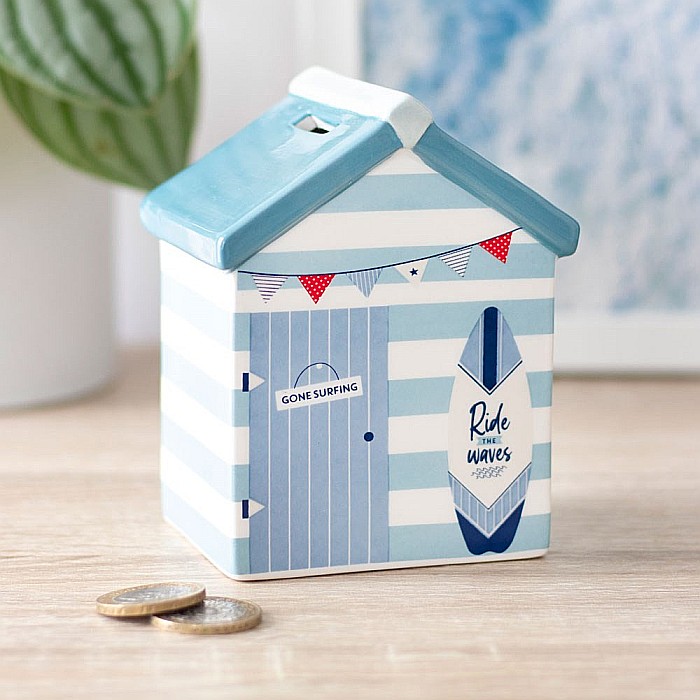 Pușculiță din ceramică în formă de cabană de plajă – 12,2x9x10,5 cm [4]