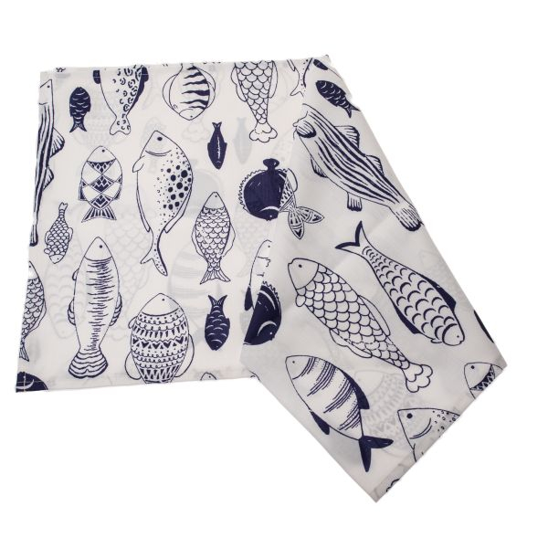 Runner Impermeabil cu Pești – 140×40 cm, Design Marin [1]