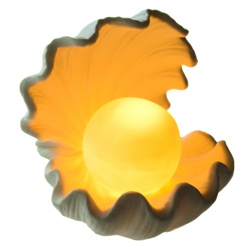 Scoica din Portelan cu Perla si Iluminare – Mare, 14 x 14 x 13 cm [2]