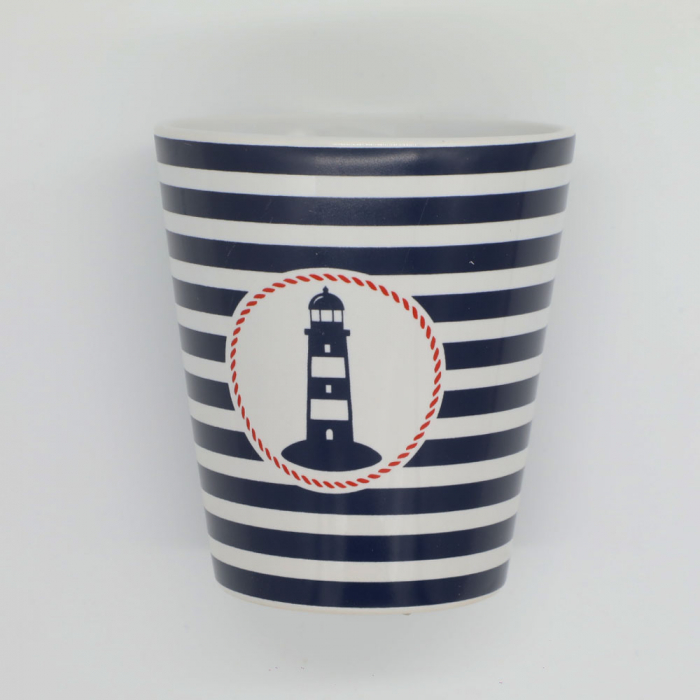 Set 2 cani fara maner Nautical: far de coasta si ancora [3]
