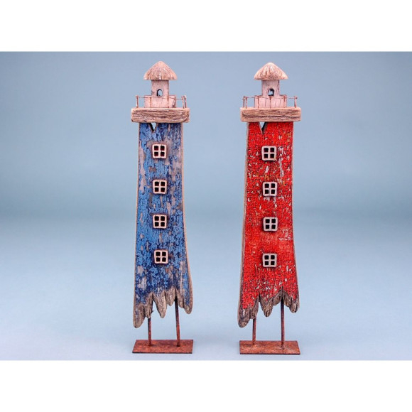 Set 2 Faruri de Coasta Decorative din Lemn – 34 cm (asortate) [1]