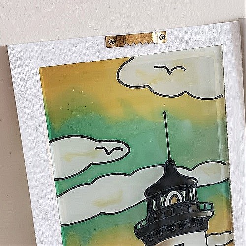 Set 4 tablouri sticla Far [5]