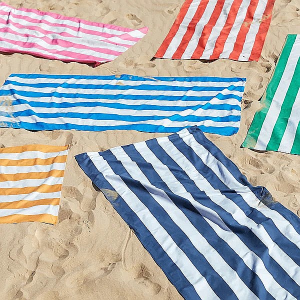 Set prosop de plaja Dock and Bay extra large 200*90, Microfibra/Poliamida,  Bleumarin / alb [4]