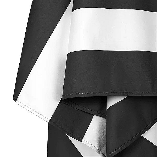 Set prosop de plaja Dock and Bay extra large 200*90, Microfibra/Poliamida, Negru/alb [3]