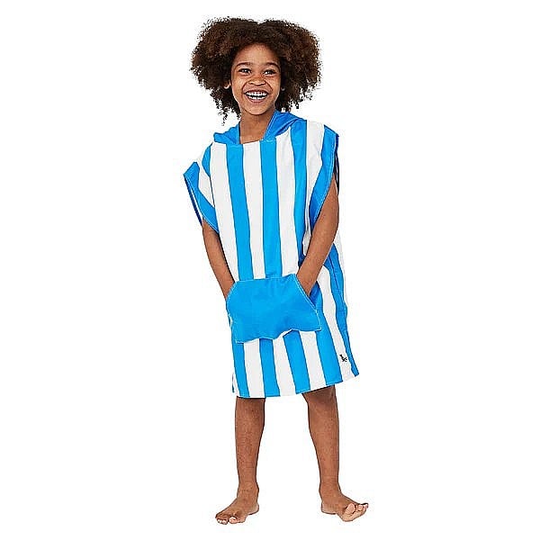 Set prosop poncho copii Dock and Bay, Poliester, 7 - 10 Ani,  Bleu/Alb [2]