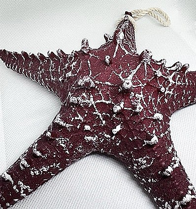 Stea de mare din rasina culoare visiniu [2]