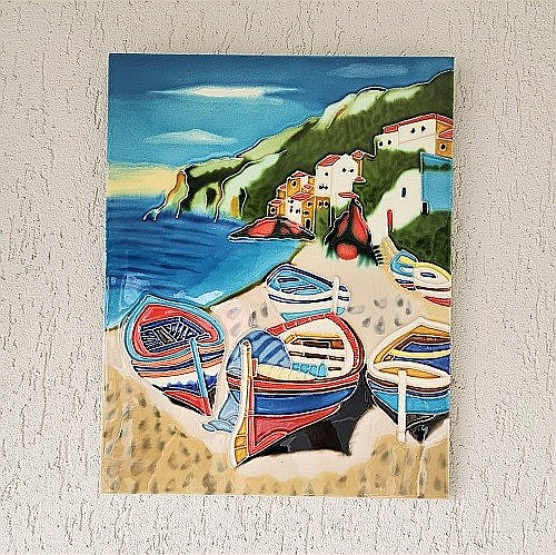 Tablou ceramica Barci B [1]