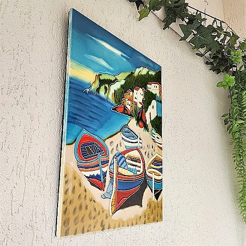 Tablou ceramica Barci B [2]