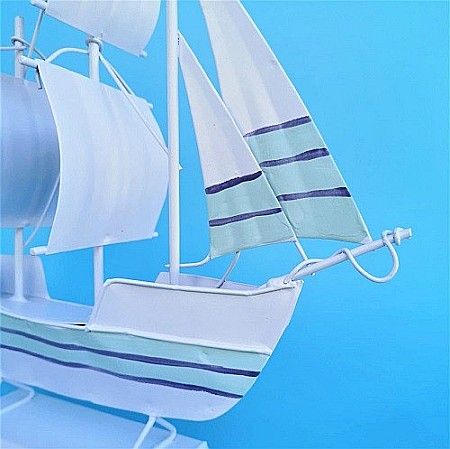 Barca metalica in culori pastel, 30x24cm [4]