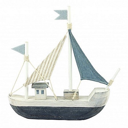 DECORATIUNI - Barcuta din lemn Sail
