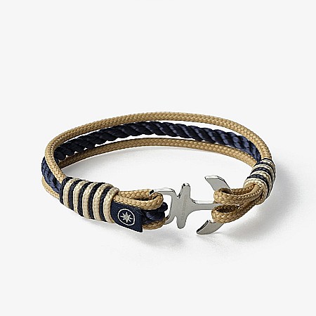 BRATARA DIN FRANGHIE NAUTICA "BEACHCOMBER'S BRAID",OLD SKIPPER, MARIME L, 19- 20 CM