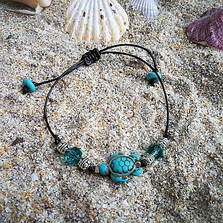 Bratara handmade Blue Sea Turtle [3]