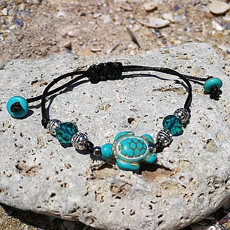 Bratara handmade Blue Sea Turtle [0]
