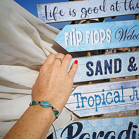 Bratara handmade Blue Sea Turtle [1]