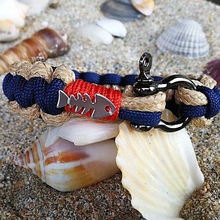 Bratara nautica Little Fish Bej [7]