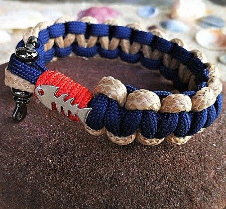 Bratara nautica Little Fish Bej [8]
