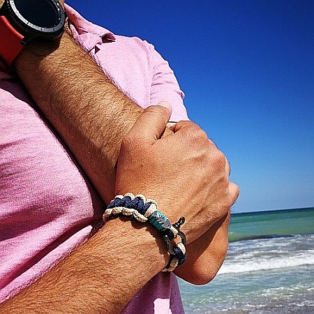 Bratara nautica Little Fish Caramiziu [3]