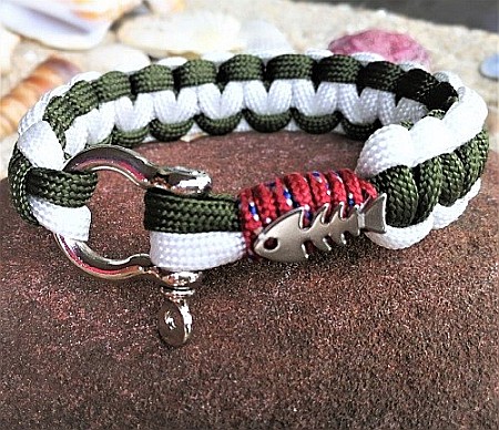 Bijuterii - Bratara nautica Little Fish Kaki