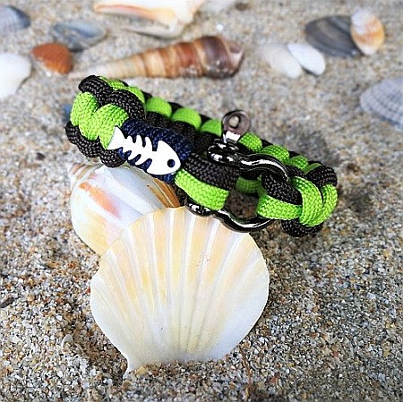 Bratara nautica Little Fish Lime [2]