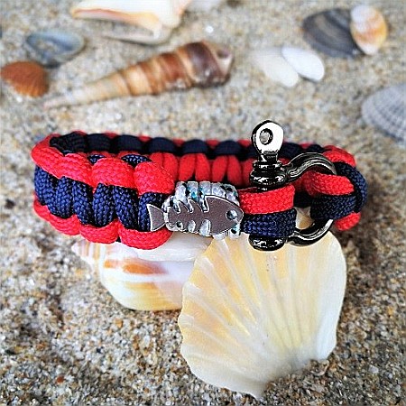 Bijuterii - Bratara nautica Little Fish Red