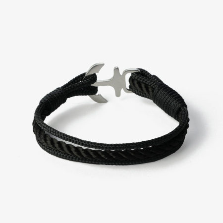 Bratara Nautica Midnight Onyx cu Inchizatoare Ancora – Old Skipper [2]