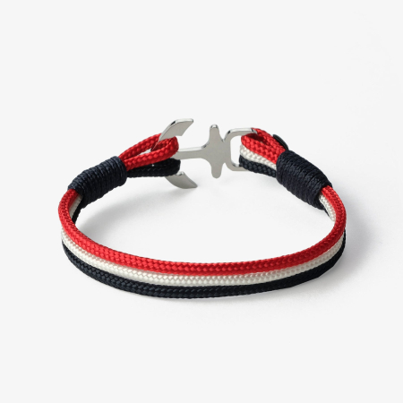 Bratara Nautica Tri-Color Explorer cu Inchizatoare Ancora – Old Skipper [1]