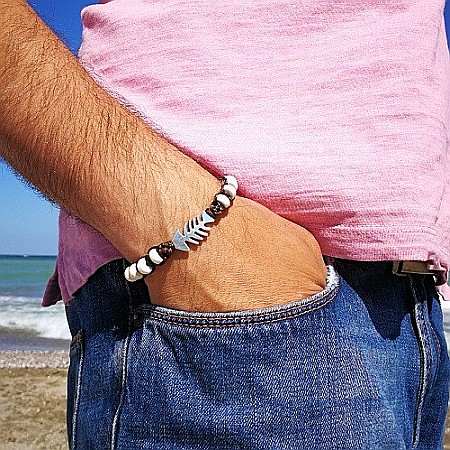 Bijuterii - Bratara nautica unisex Fish bone