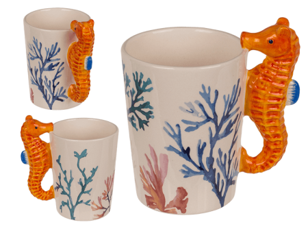 BUCATARIE - Cana Ceramica cu Maner Calut de Mare – 300 ml